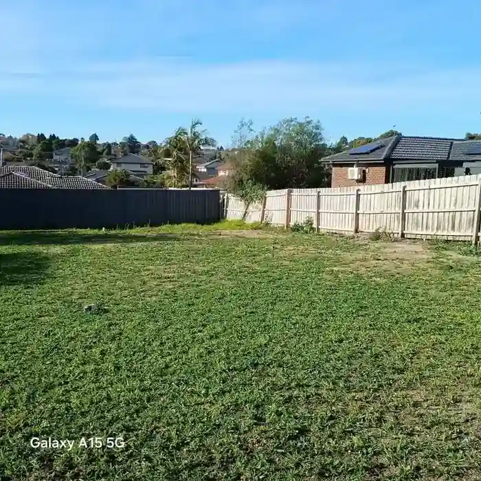 Lawn mowing cleared
